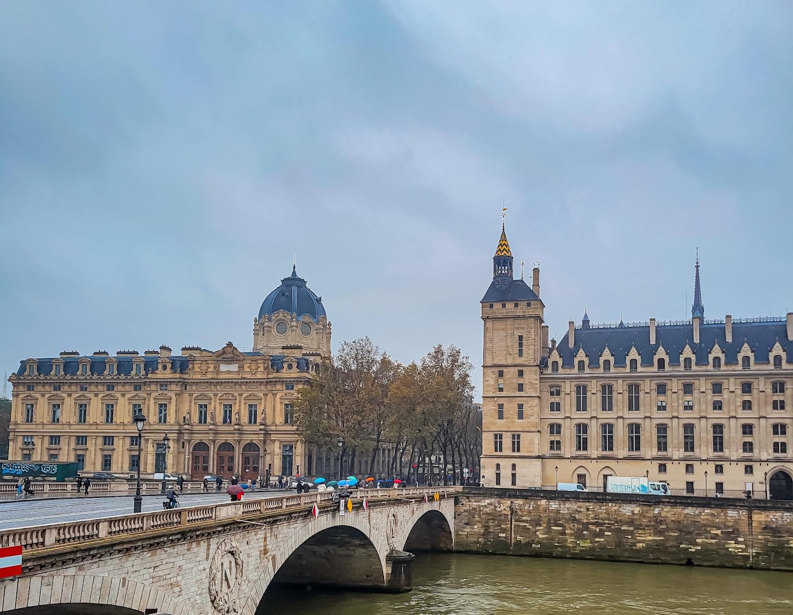 A rainy day in Paris.