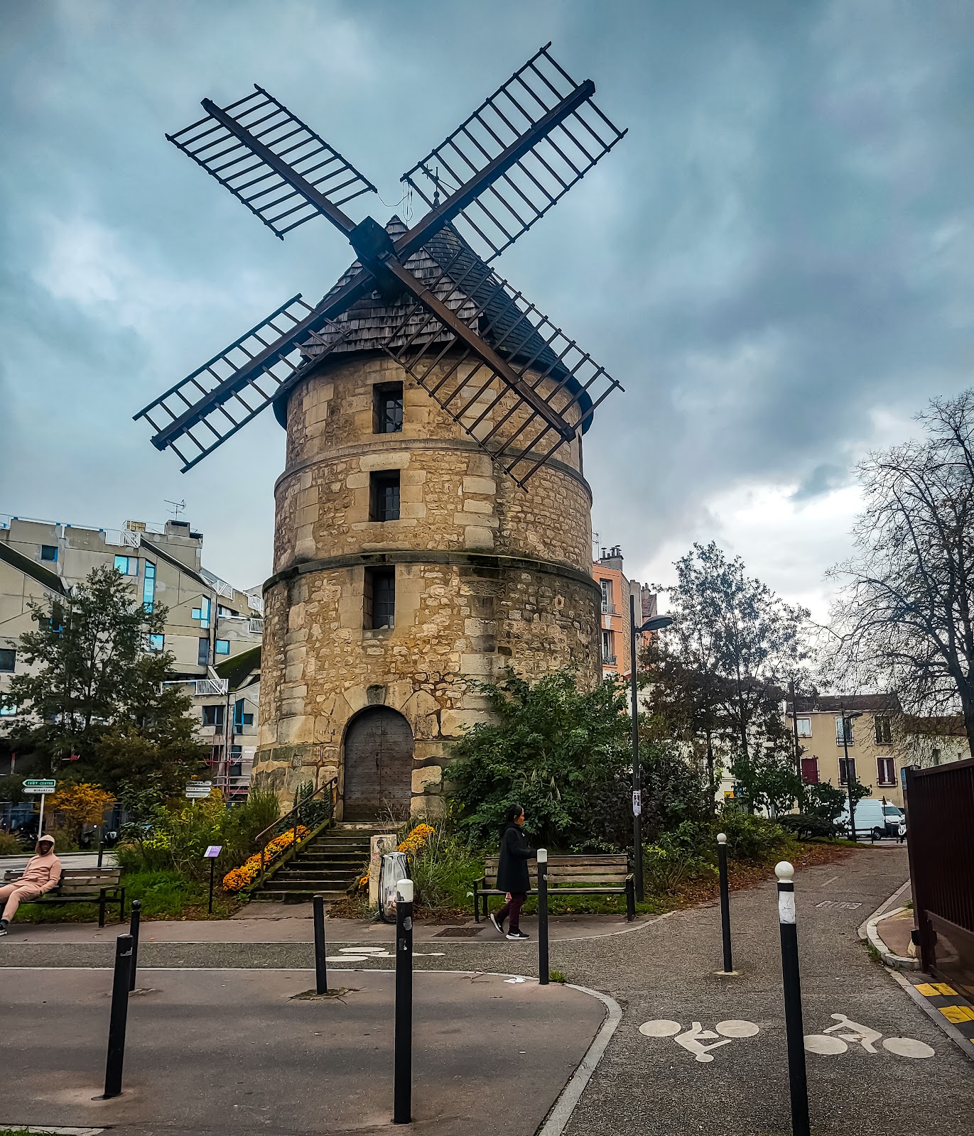 A windmill in Paris.